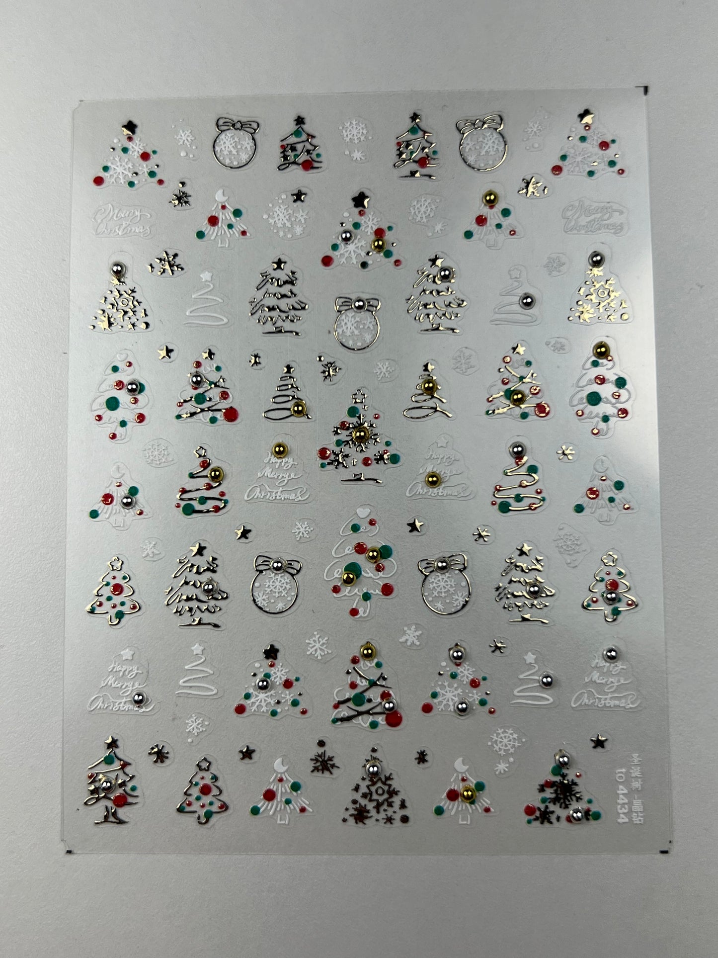 Crystal Diamond Luxury Nail Art Stickers Trees