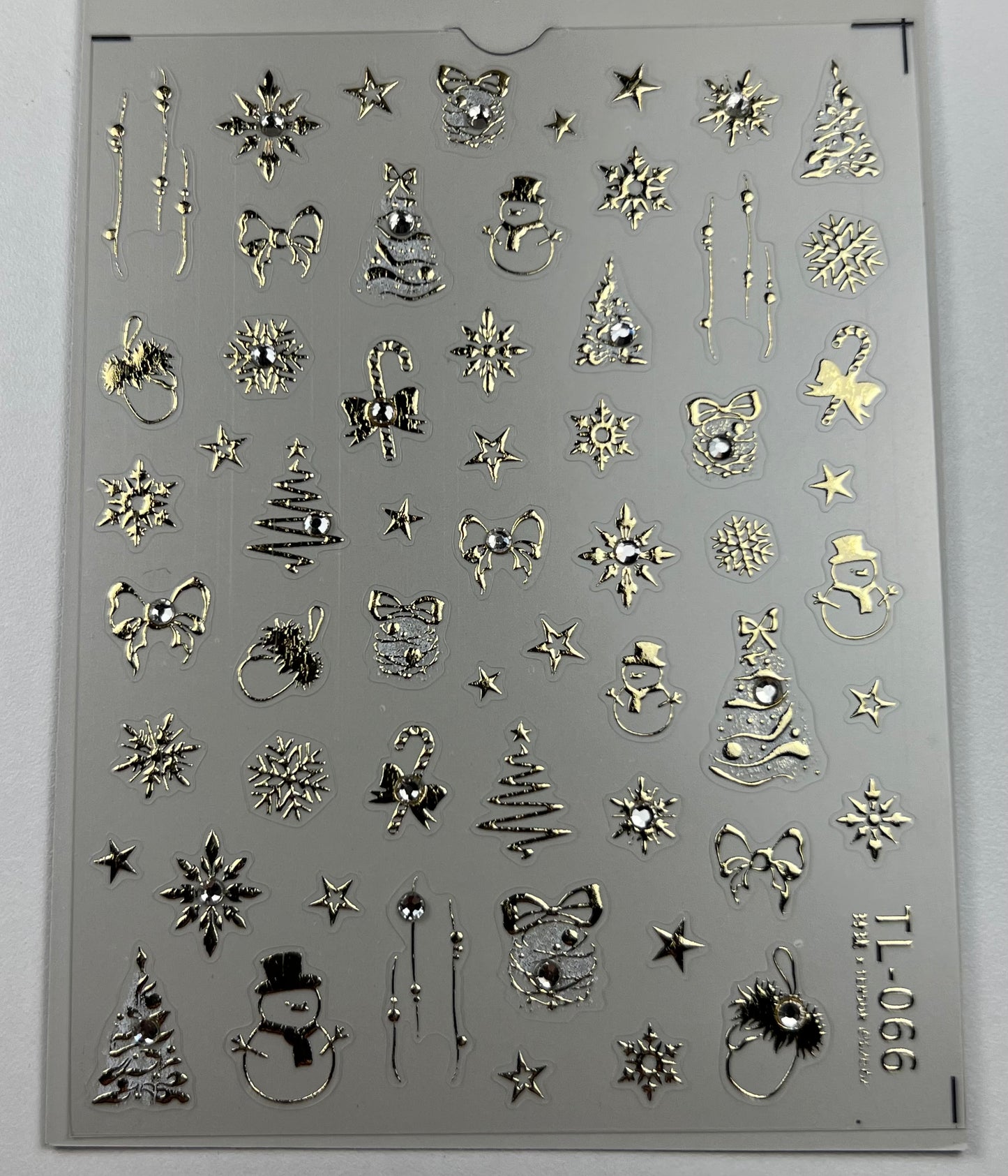 Crystal Diamond Luxury Nail Art Stickers Gold
