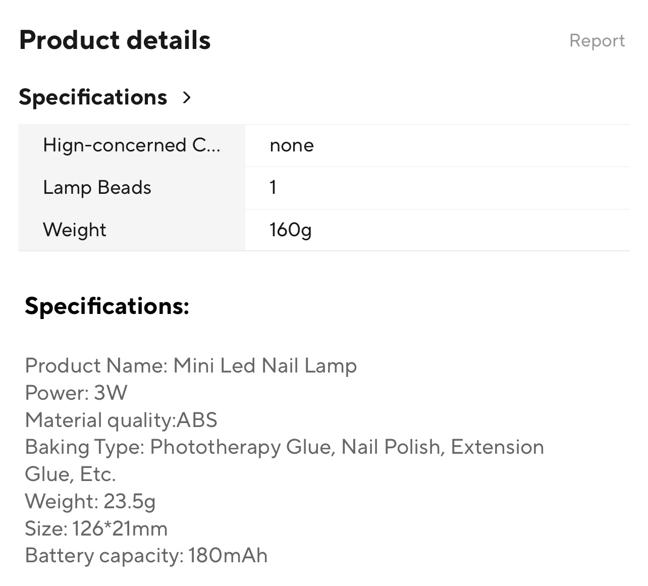 Portable Mini Led UV Lamp for Nails Gel Dry Cordless and Rechargeable Resin Curing UV Light White