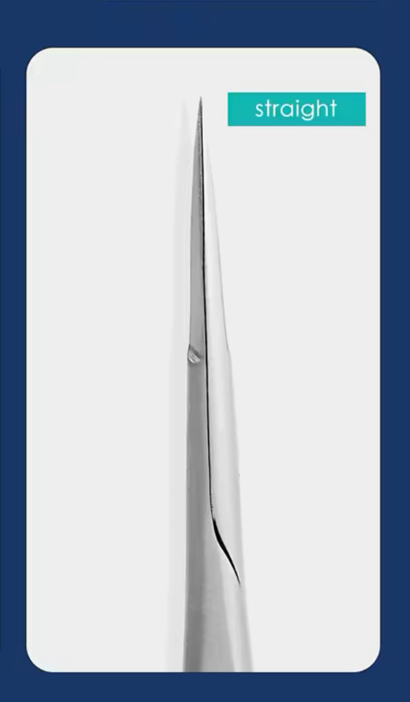 Russian Manicure Scissors Straight Tip Professional Stainless Steel