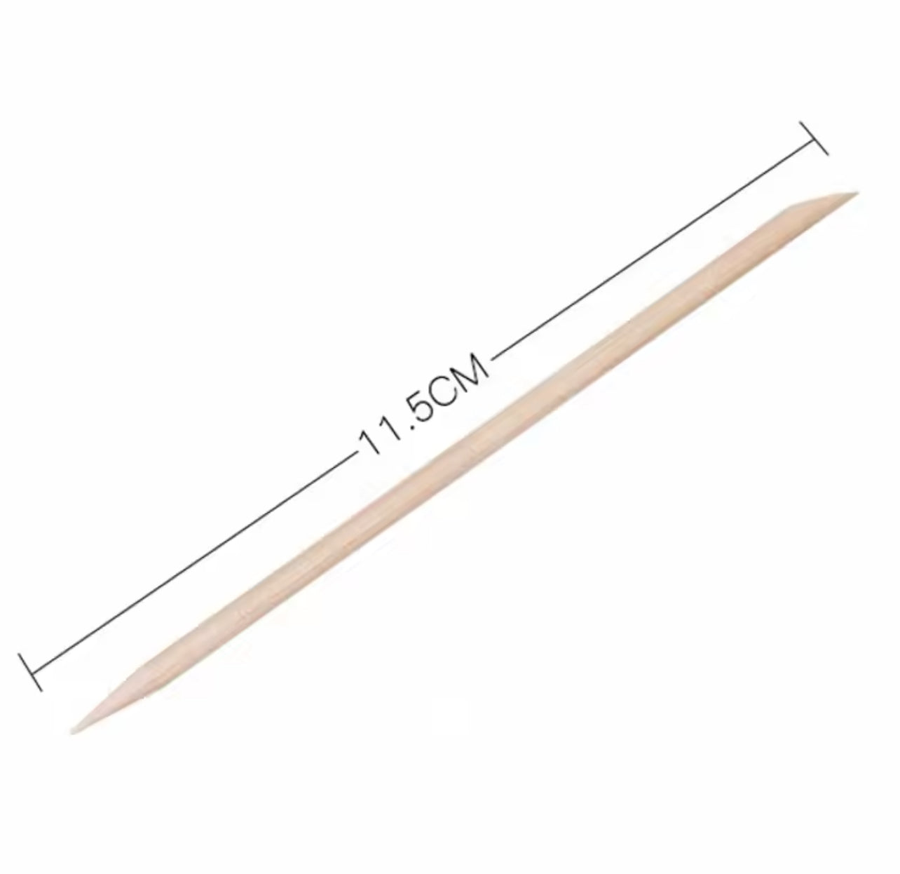100 Orange Wood Sticks for Nails