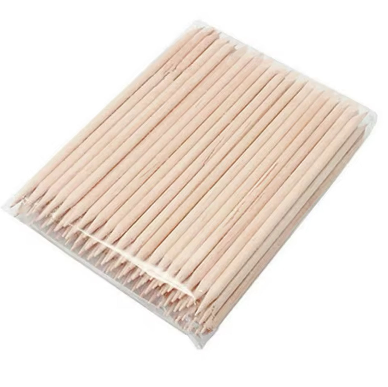 100 Orange Wood Sticks for Nails