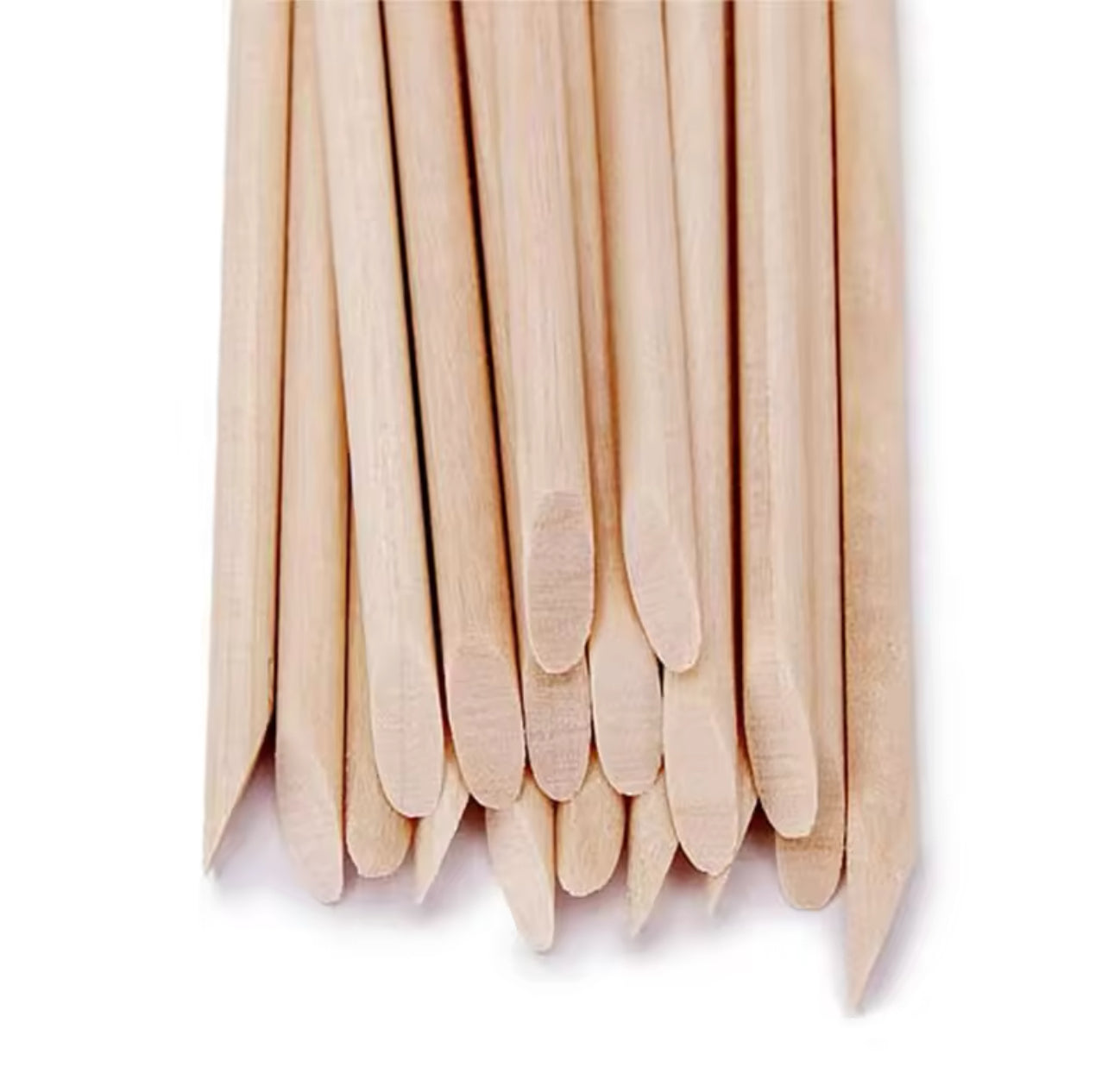 100 Orange Wood Sticks for Nails