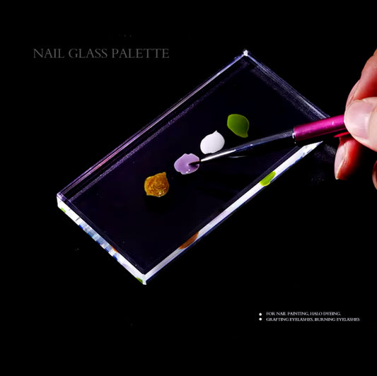 Glass Nail Color Palette for Gel Polish Mixing
