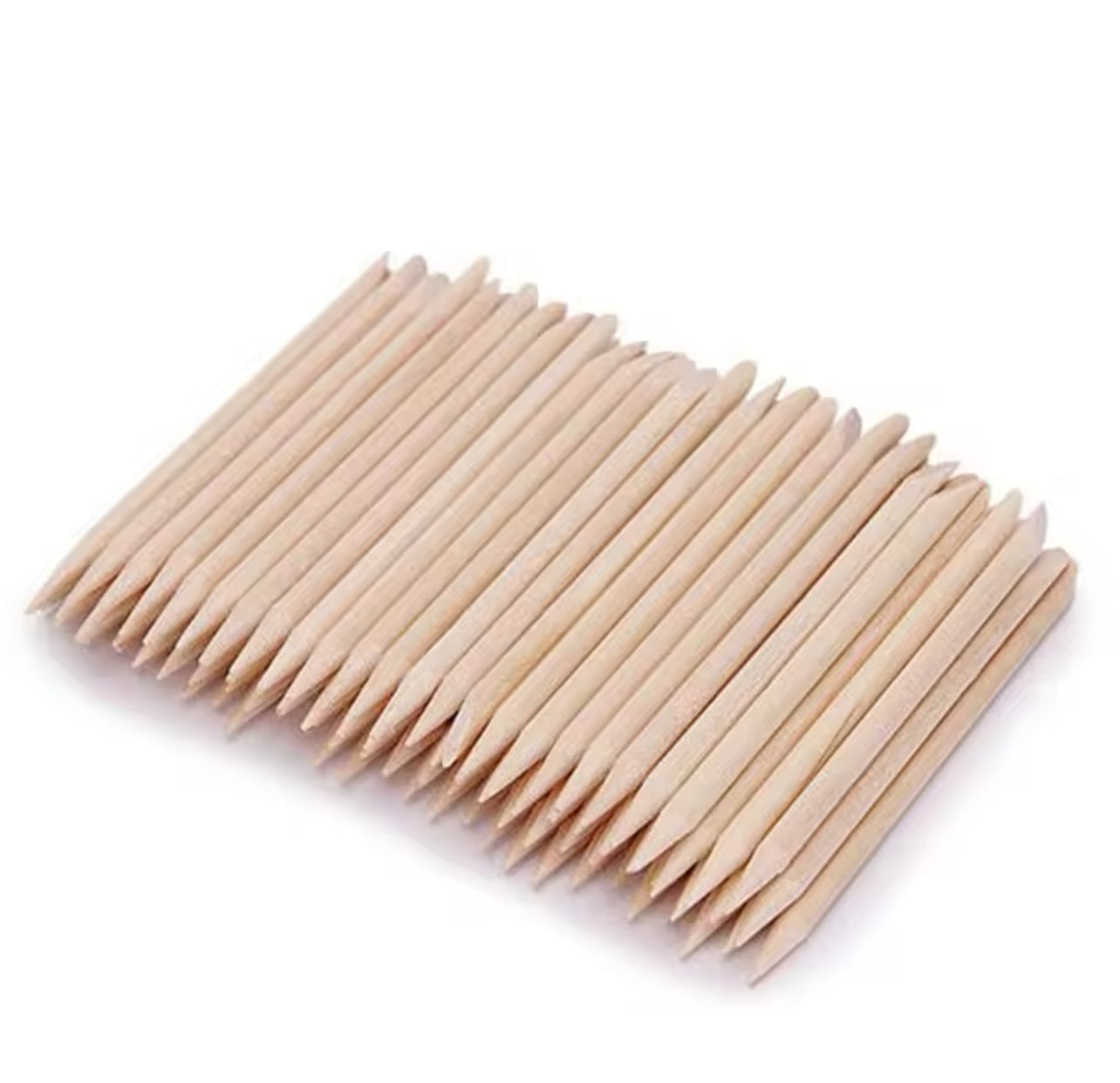100 Orange Wood Sticks for Nails