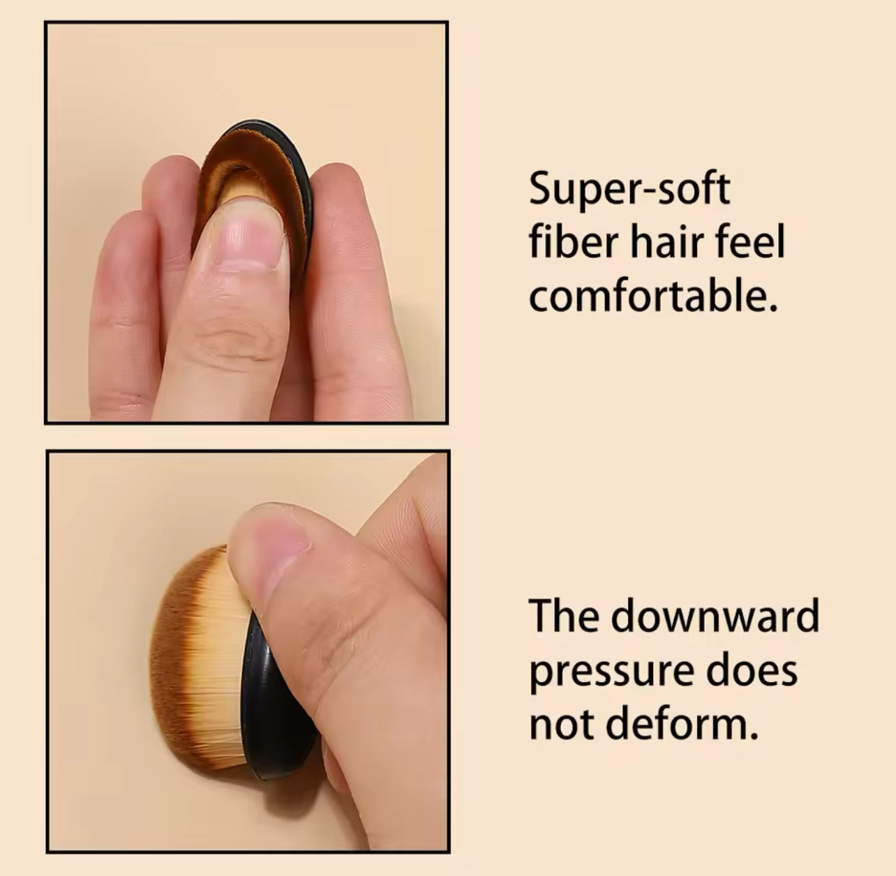Dust Cleaning Brush Oval Ring-shaped White