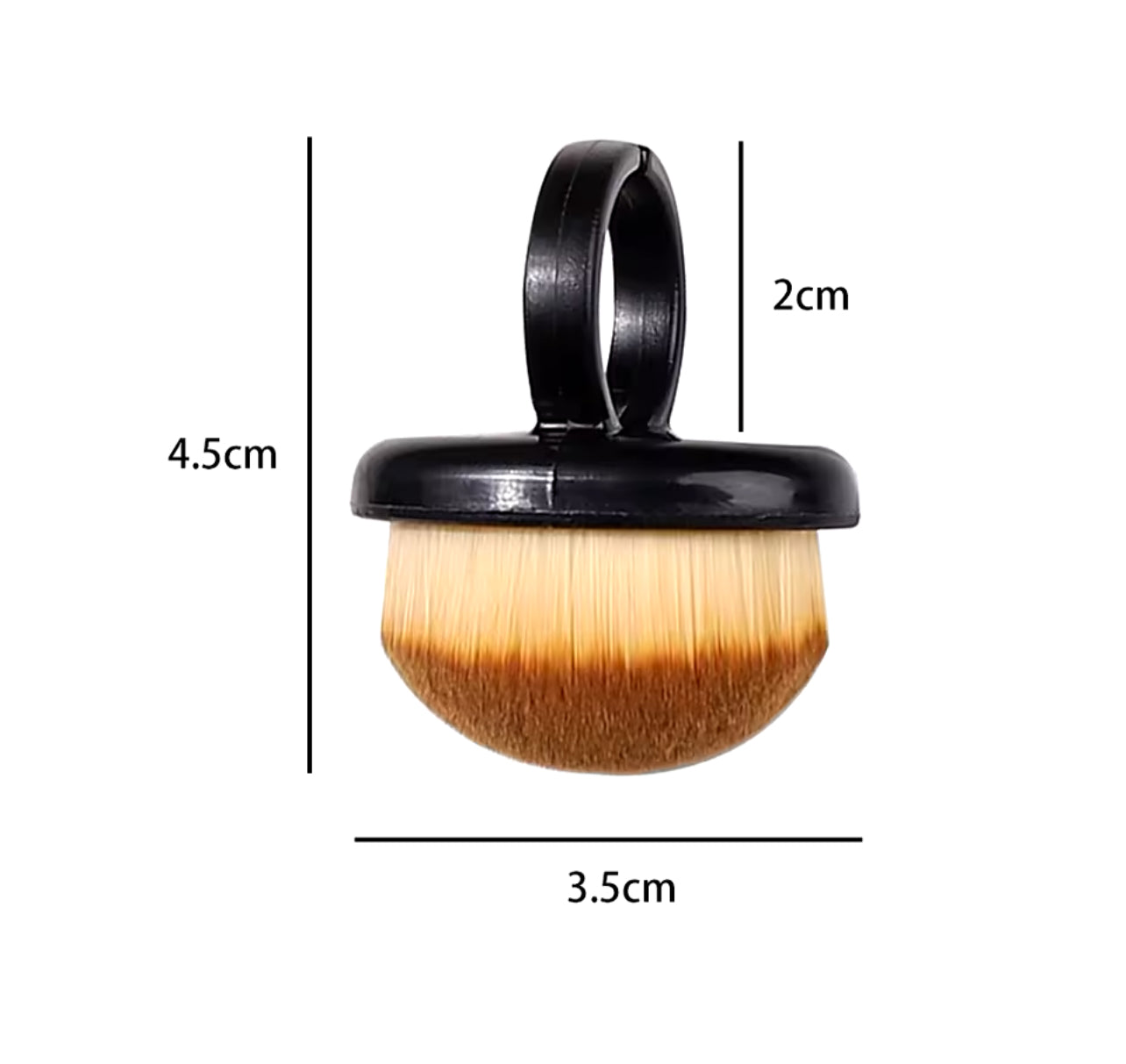 Dust Cleaning Brush Oval Ring-shaped White