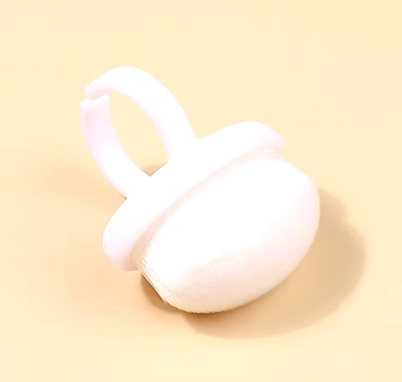 Dust Cleaning Brush Oval Ring-shaped White